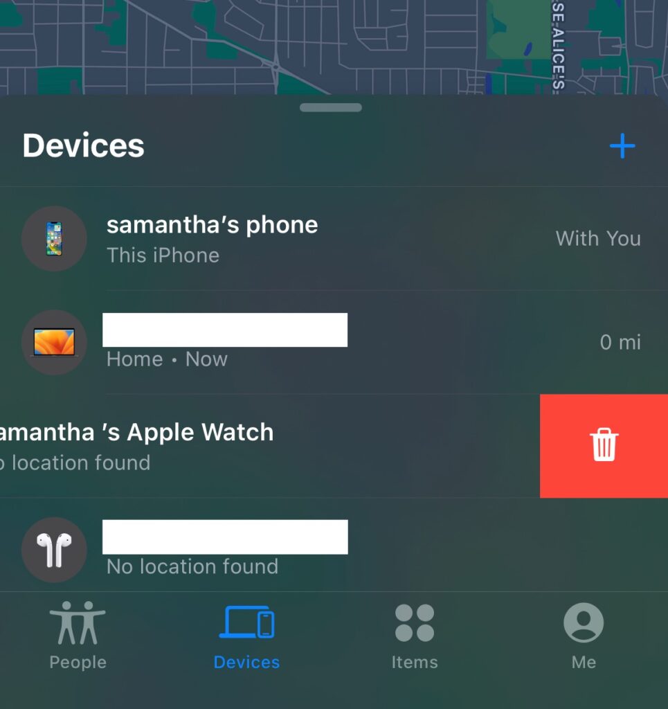 Disable Find My via App